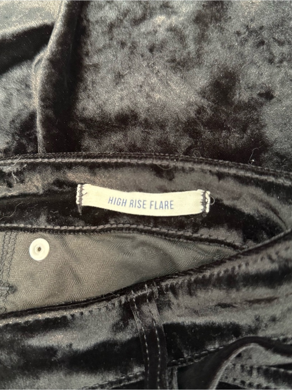 Wrangler Black Velvet Bootcut Flare Pants - Picture 8 of 8